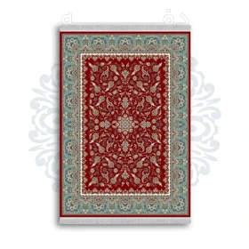 *جدید* فرشینه از جنس پارچه شانل مخمل ترک طرح فانتزی برند دفه کد 1244