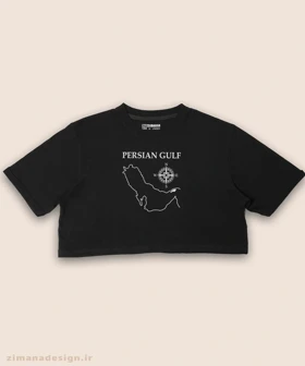 کراپ زنانه اصیل ایرانی طرح خلیج فارس کد 1013