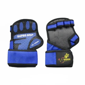 دستکش و محافظ کف دست بدنسازی ویراکس مدل AZS-404H1281 آبی بسته دو عددی