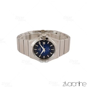 ساعت امگا کانسلیشن مردانه نقره ای صفحه سرمه ای مشکی 105156