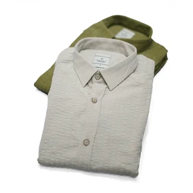 پیراهن آستین بلند کبریتی راه راه EQUAL