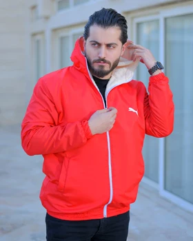 کاپشن مردانه مدل Yuhan ( قرمز)