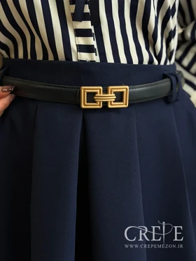 کمربند 2/5 سانت سگگ طلایی مات