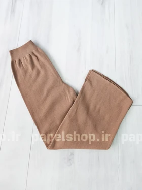 شلوار بگ کمرکش ریزبافت