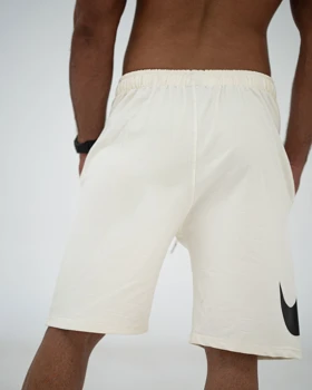 شلوارک بگ طرح NIKE سفید