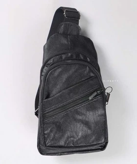 کیف دوشی مشکی و چرم 0139