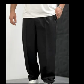 شلوار پارچه ای بگ مازراتی مشکی مردانه | اورجینال دیلم