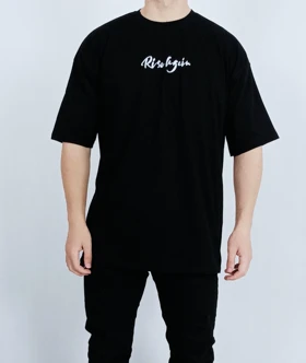 تیشرت ساده آستین کوتاه مردانه قواره لش مشکی