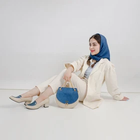 ست کیف و کفش زنانه چرم یلسان مدل دلاریس کد 927-KELARA-SHT