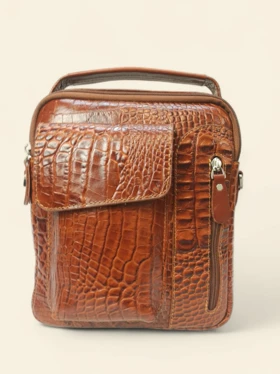 کیف دوشی چرم طبیعی مدل هیراد