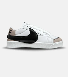 کفش نایک مردانه و زنانه سفید مشکی Nike Blazer Low 77 Jumbo