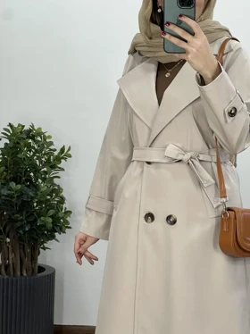 ترنچ کت بلند ضد آب راش 2