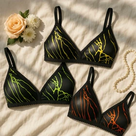 سوتین بدون فنر توری بدن نماکد 105574