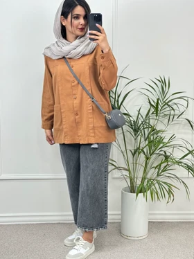 مانتو کتان پنبه همراز