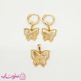 نیم ست دخترانه ژوپینگ مدل پروانه طلایی