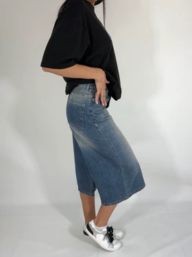 شلوار جین بگ مدل وایدلگ قد 75شناسه 71222