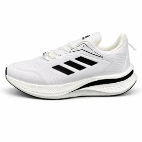 کفش کتانی مردانه مدل آدیداس زیره بست سفید مشکی Adidas New