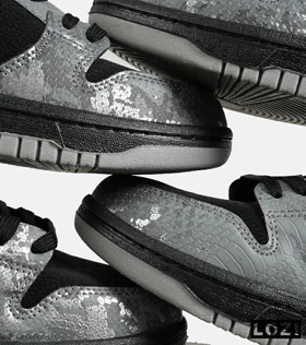 کفش کتانی مردانه و زنانه مشکی آبی نایک NIKE dunk low steam puppet