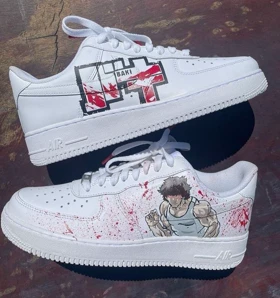 کفش اسپرت کاستوم کتانی با طرح نایک BAKI ایرفورس nike air force کد 66605