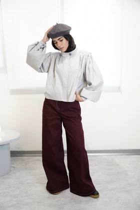 شلوار سوپر واید کتان میلان