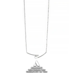 گردنبند نقره‌ای مروارید Pearl Necklace S