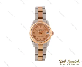ساعت رولکس زنانه صفحه رزگلد Rolex-3724-L
