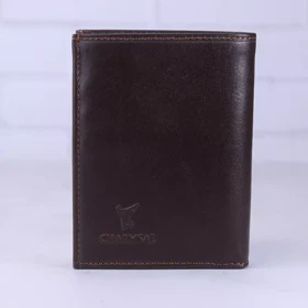 کیف پول جیبی چرم چرمسال کد 016 (قهوه ای تیره)