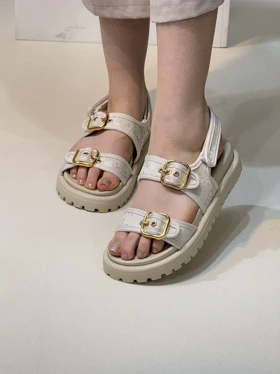 1213 صندل زنانه گوچی دو سگک پشت چسب GUCCI