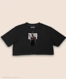 کراپ زنانه طرح تراویس اسکات کد 947