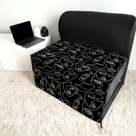 کاناپه تخت شو یک نفره مینیمال پرتره مدل M1116