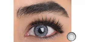 لنز رنگی فصلی سولکو کوینز توینز Soleko Queens Twins (Pearl (طوسی یخی دورمشکی))