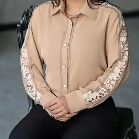 شومیز مزونی زنانه (کالکشن عیدانه 1404) کد 1534 مدل سونا