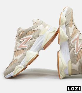 کفش کتانی زنانه طوسی گلبهی NEW BALANCE 9060