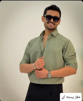 پیراهن مردانه پارچه ای ساده_کد4502