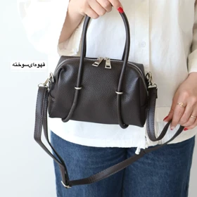 کیف زنانه دوشی_دستی مدل هانیا (قهوه ای سوخته)