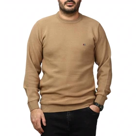 پلیور بافت فندقی مردانه مدل 659855