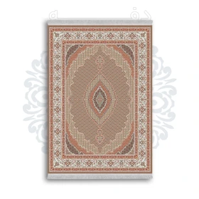 *جدید* فرشینه از جنس پارچه شانل مخمل ترک طرح فانتزی برند دفه کد 1145
