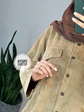 مانتو مخمل کبریتی لیلی