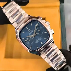 ساعت مچی مردانه امگا اورجینال سه موتور فعال رنگ ثابت شب نما OMEGA