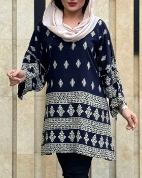 تونیک سایز بزرگ لوزی طرح اندونزی 1161