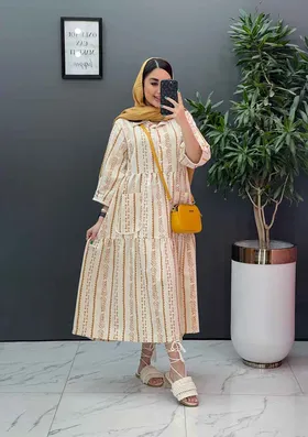 مانتو پیراهنی طرح سنتی