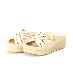 دمپایی چرم زنانه پارس مدل 375/4