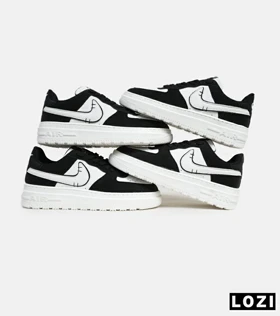 کفش مردانه و زنانه مشکی سفید NIKE AIR FORCE