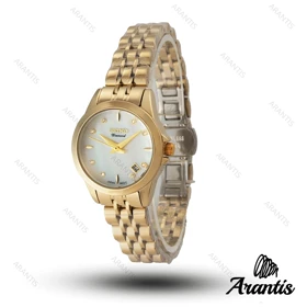 ساعت زنانه سیکو Diamond طلایی w-10201