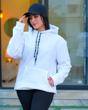 هودی زنانه مدل vestro (سفید )