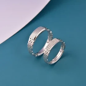 حلقه ست نقره 2237 – انگشتر ازدواج/نامزدی