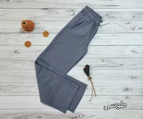 شلوار نیم بگ لینن زنانه