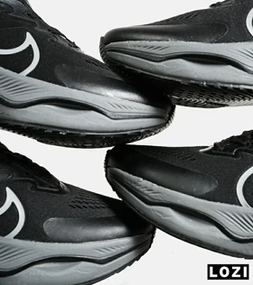 کفش کتانی مردانه و زنانه مشکی طوسی NIKE zoom x smiley