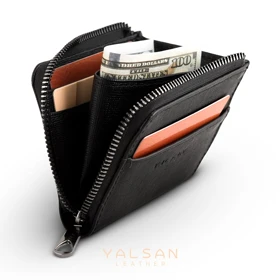 کیف پول چرم یلسان مدل رادین کد 080-HRM