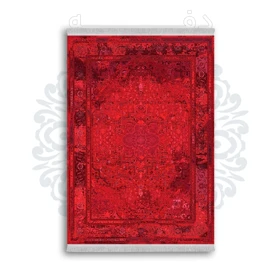 *جدید* فرشینه از جنس پارچه شانل مخمل ترک طرح فانتزی برند دفه کد 688